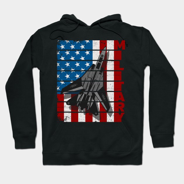 Jet Fighter Military Air Force Hoodie by RadStar